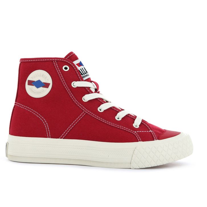 Palladium Palla Louvel High Tops Men\'s Sneakers Red | UK H190-WDU